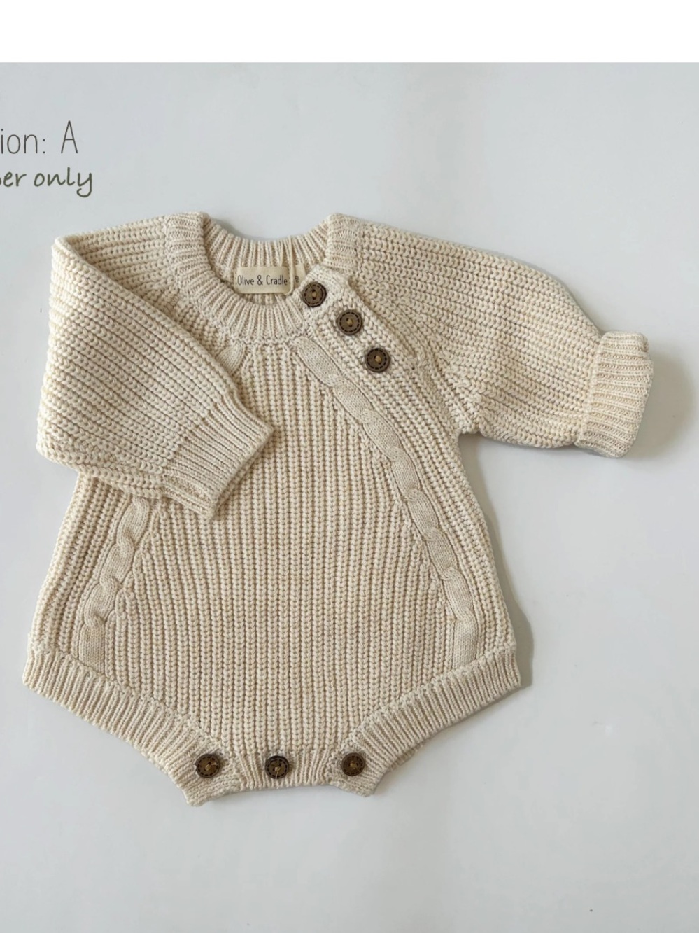 0-3 - NWT Tan sweater romper